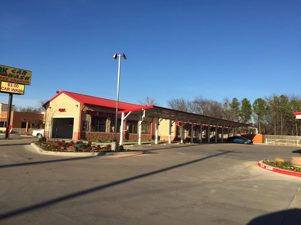 Commercial car wash construction